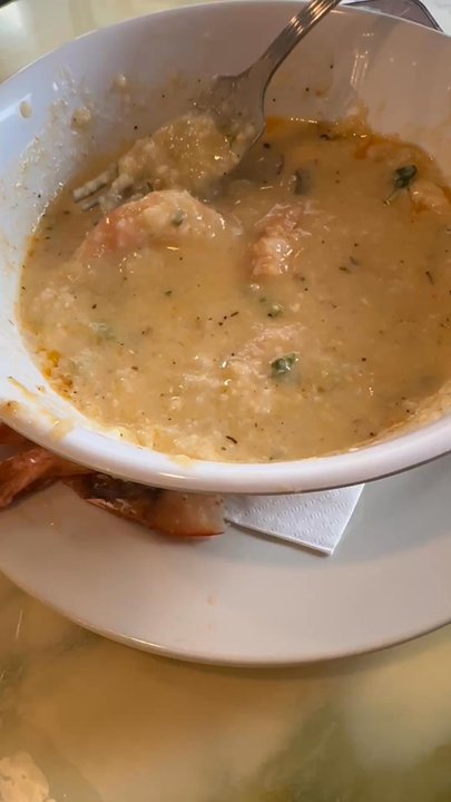 Crave - Watery shrimp & grits - Comfort Food Near Me - Greenville, South Carolina