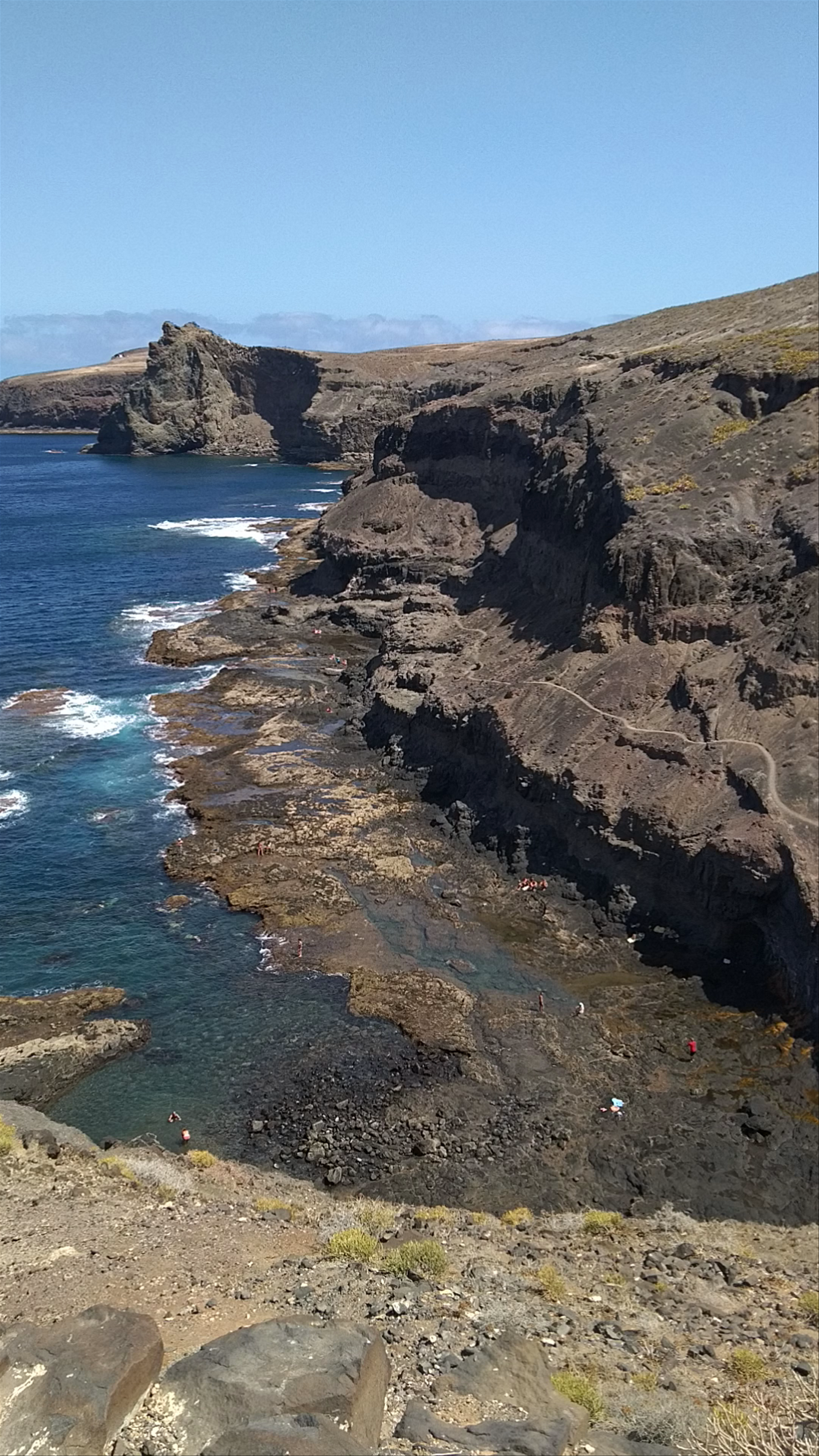 Playa La Caleta: Rugged Ocean Cliffs in Agaete, Canary Islands