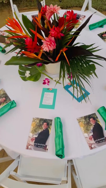 Events by Dawnee - Beautiful Tropical Centerpieces - Party Equipment Rentals Near Me
