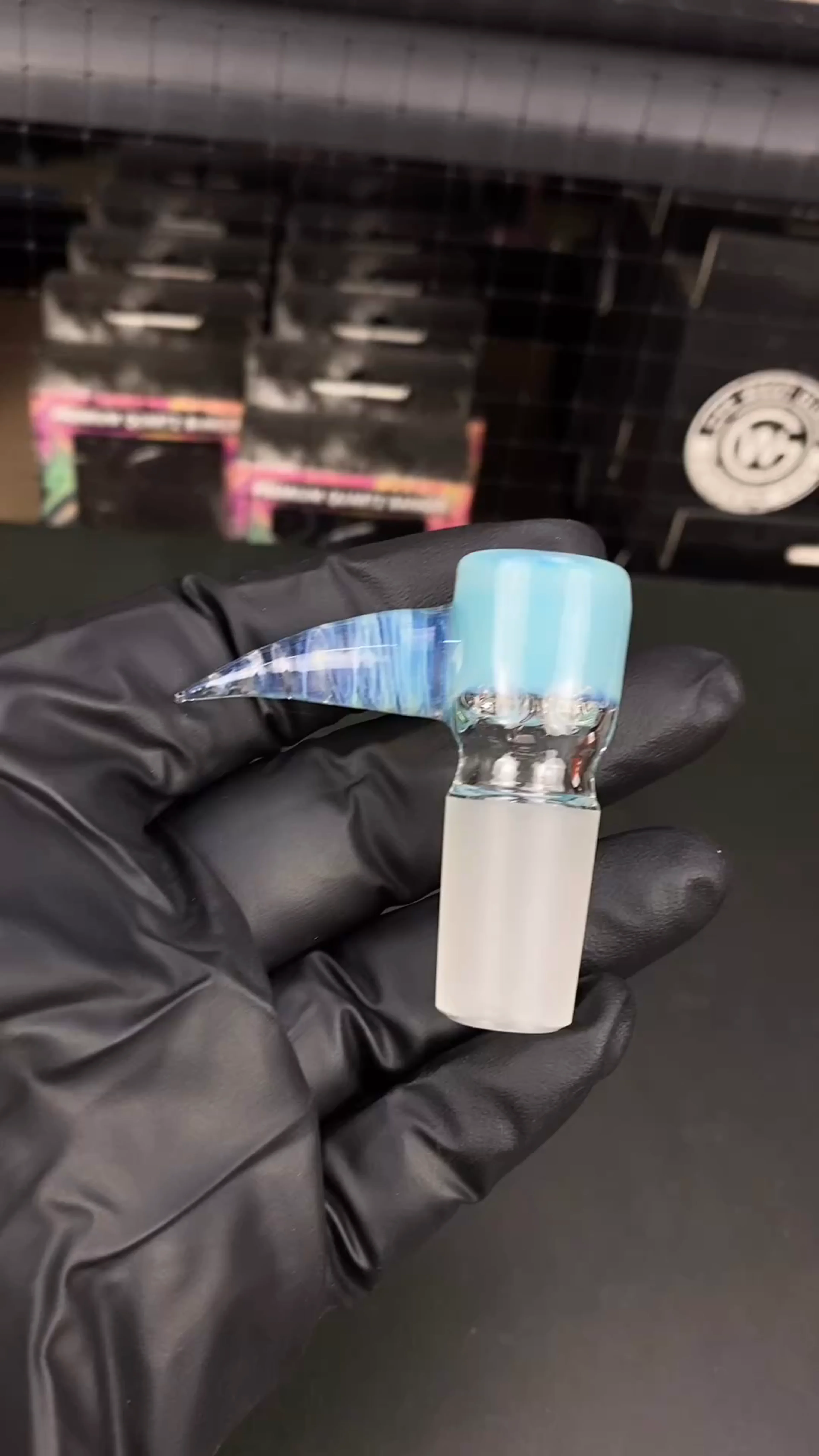 Preview pic of 18mm 4-Hole Glass Bowl Slide by Magizle