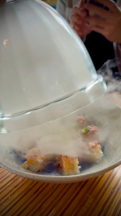 The Kitchen Dada - Smoked Sockeye Salmon Oshi Zushi - Japanese Near Me - Vancouver, British Columbia