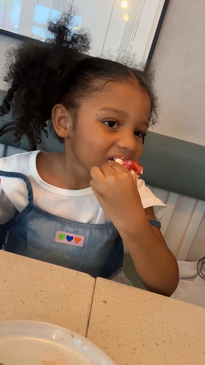 The Drexel - Granddaughter enjoying the pavlova - Mediterranean Near Me - Miami Beach, Florida