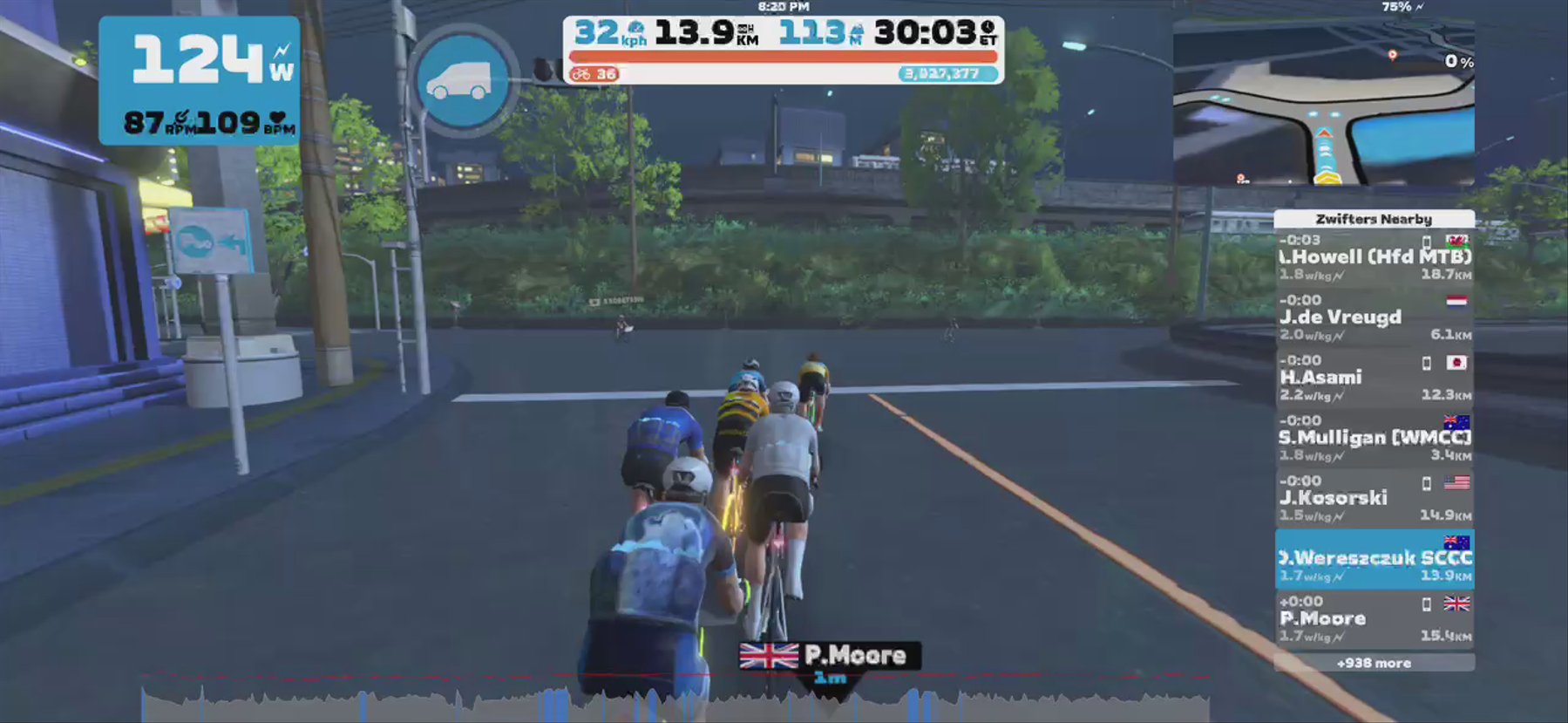 Zwift - Pacer Group Ride: Turf N Surf in Makuri Islands with Bernie