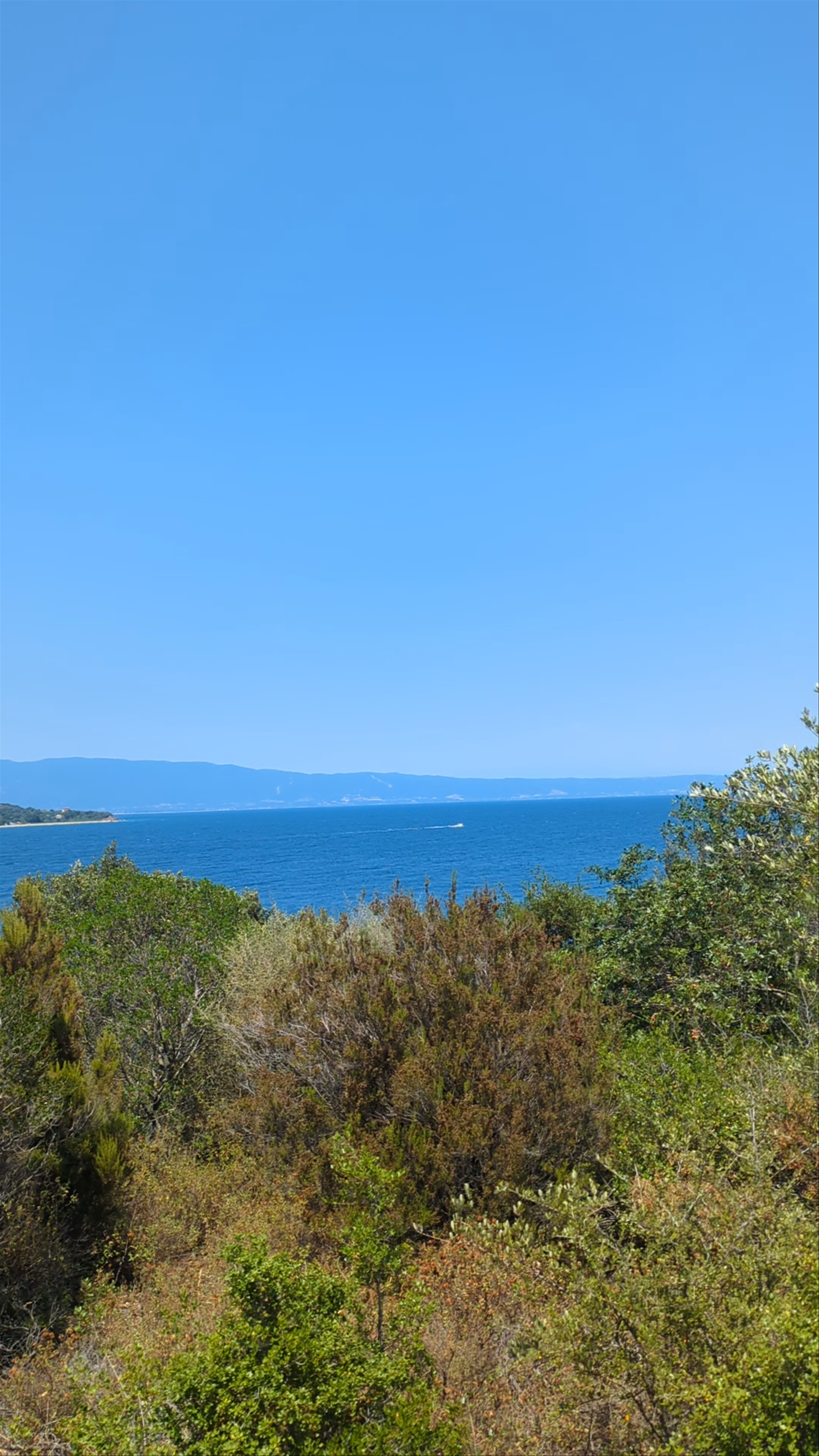 Ancient Stageira Beach and Classical Stoa Ruins in Stagira, Greece