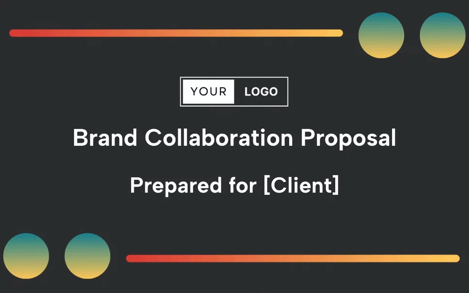 Preview of Brand Collaboration Proposal Template
