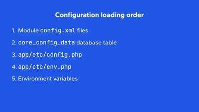 Defining configuration loading preferences in Magento