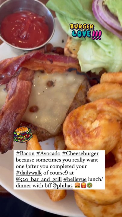 520 Bar & Grill - Our favorite avocado bacon cheeseburgers and fries. The best! - Bars Near Me - Bellevue, Washington
