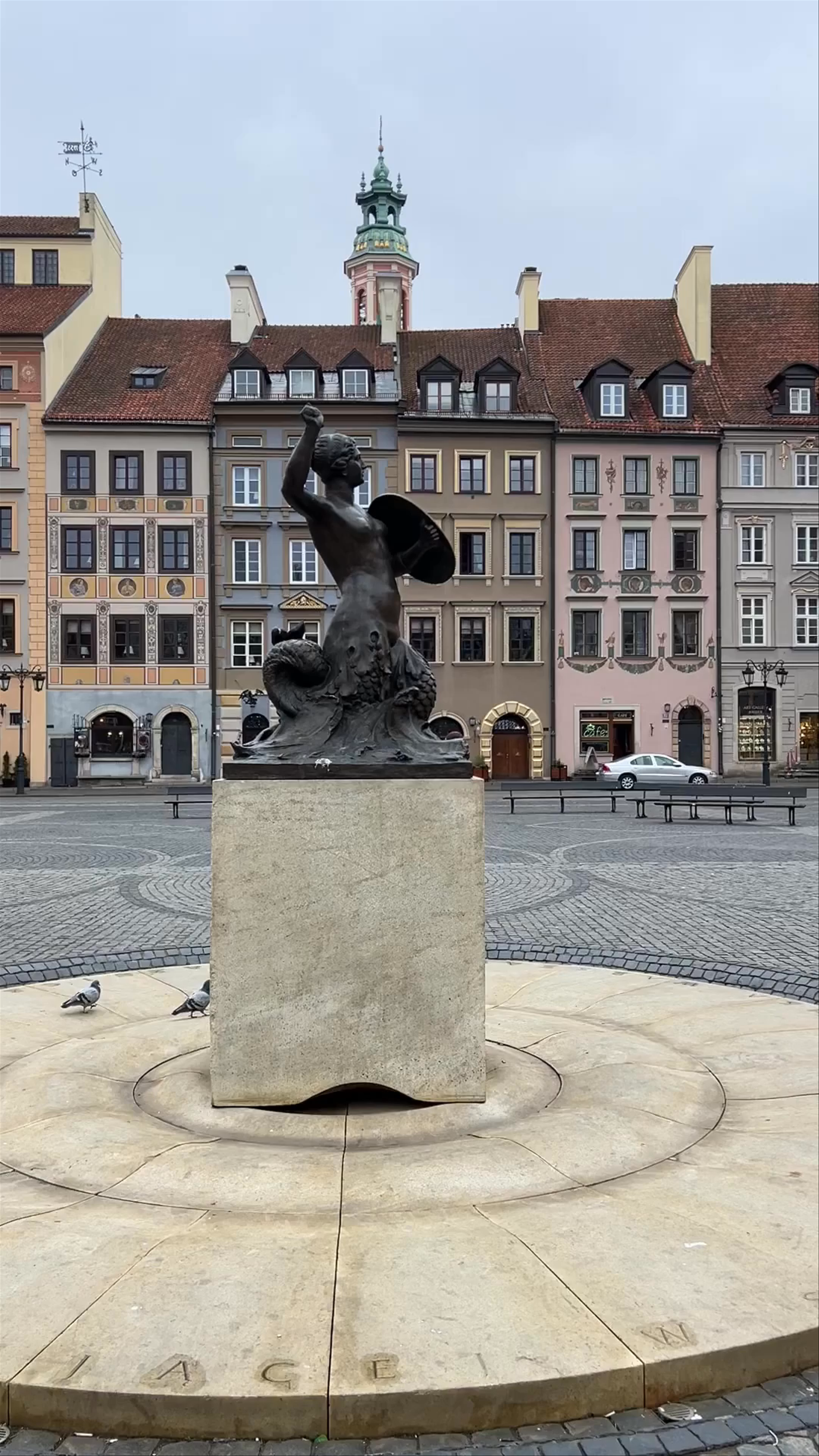 Syrenka Warszawska at Old Town Market Square, Warsaw
