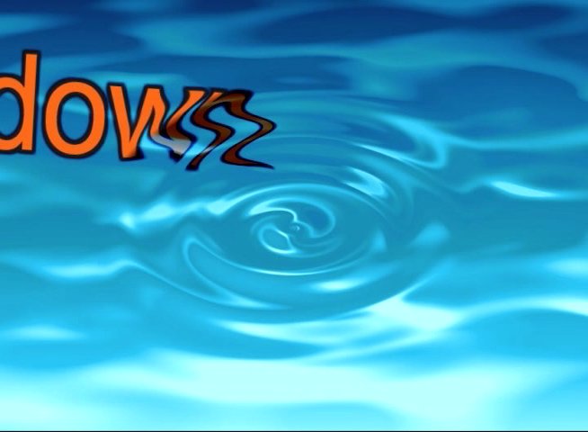 Surfers gather and navigate ocean waves in a coastal setting, with animated text overlays appearing between action sequences.