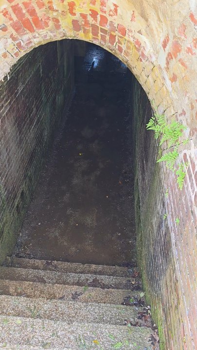 Fort McClary - Walking down into the dark - Landmarks & Historical Buildings Near Me - Kittery, Maine