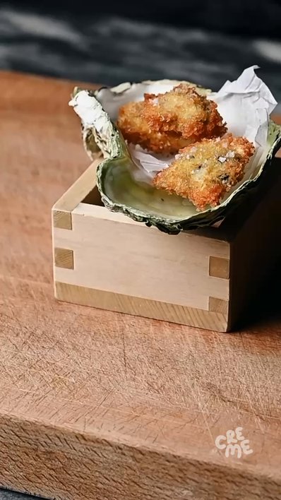 Fried Oysters with Sesame Mayo