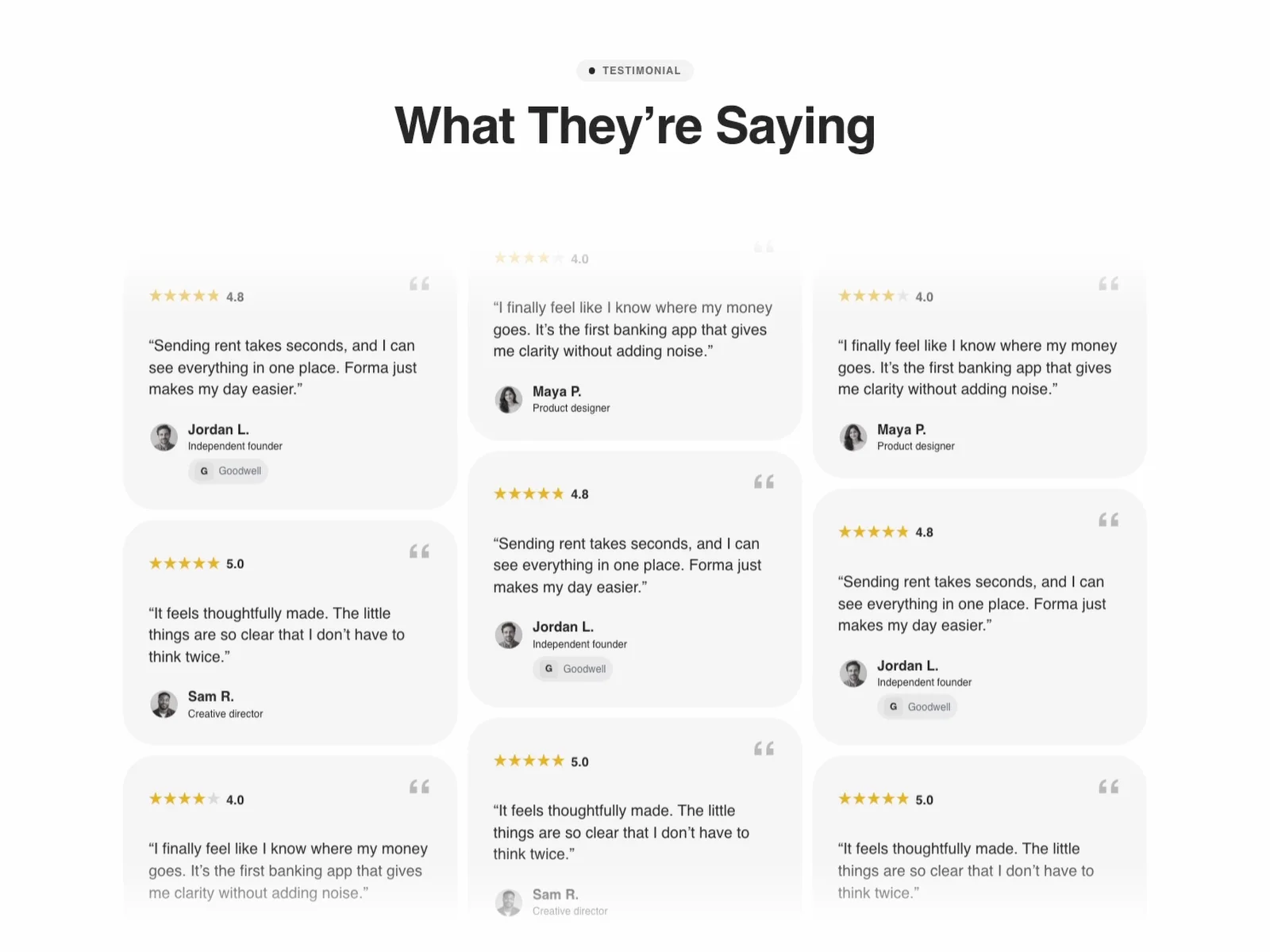 Reviews & Ratings