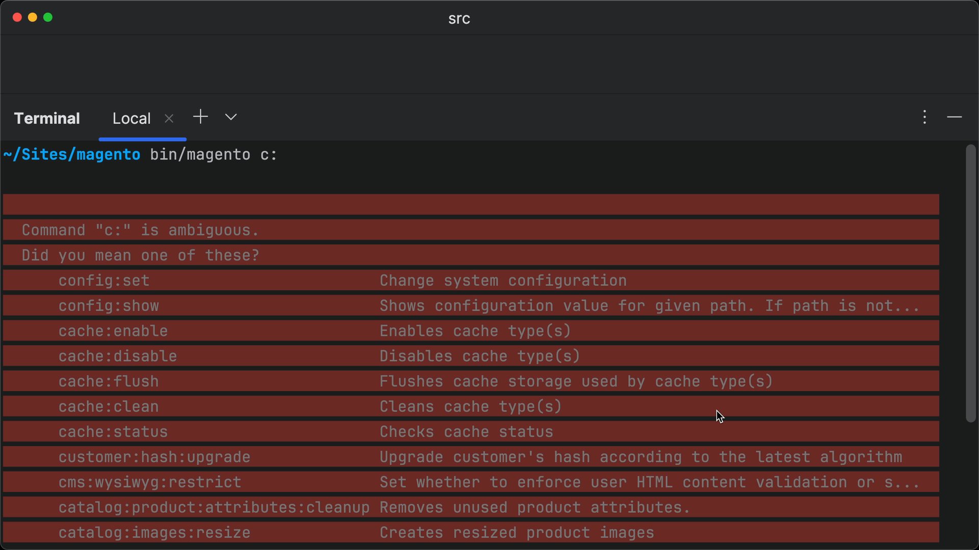 Execute CLI commands in Magento