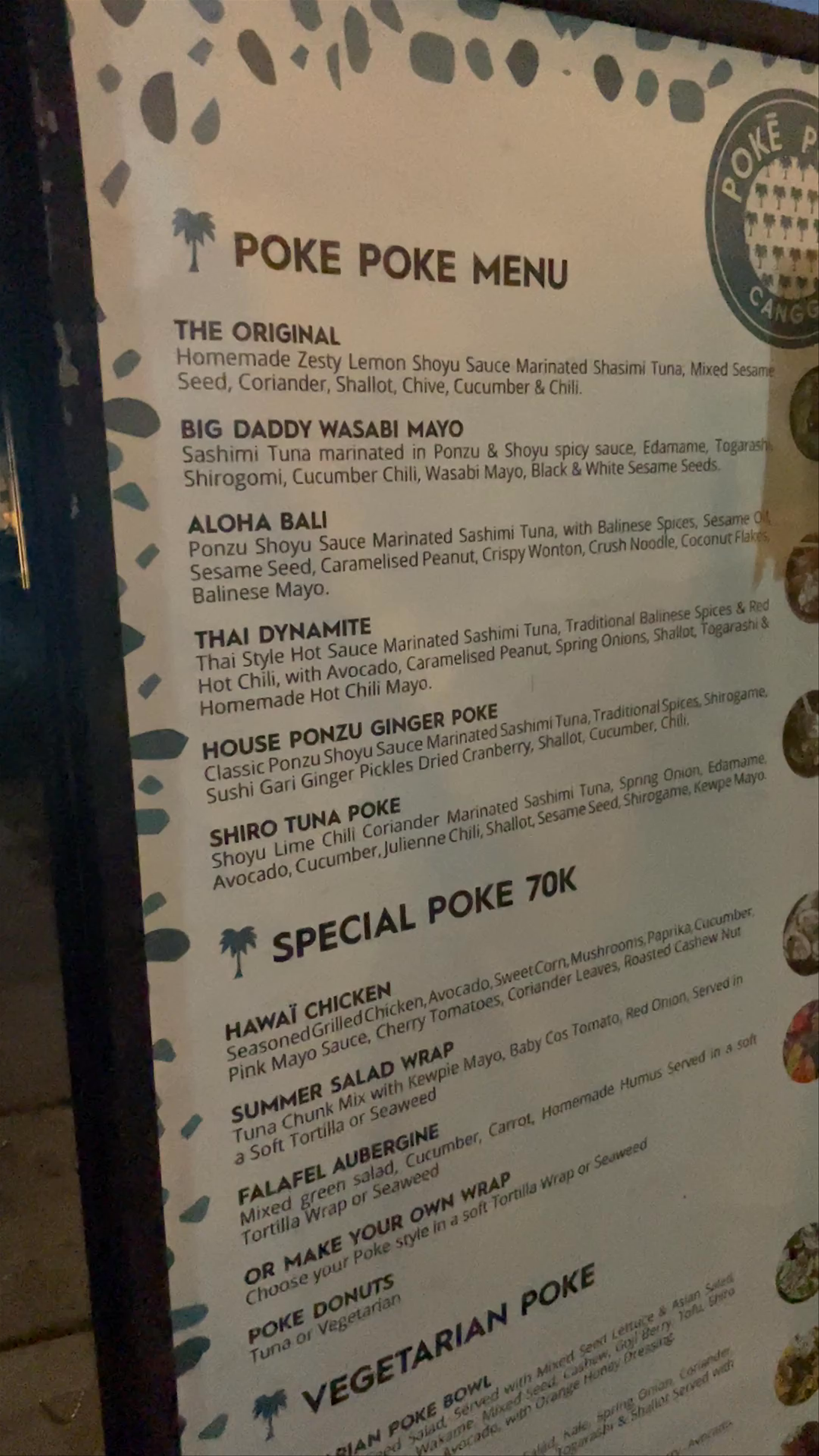 Poke Poke in Canggu, Bali: Nighttime Foodie Adventure
