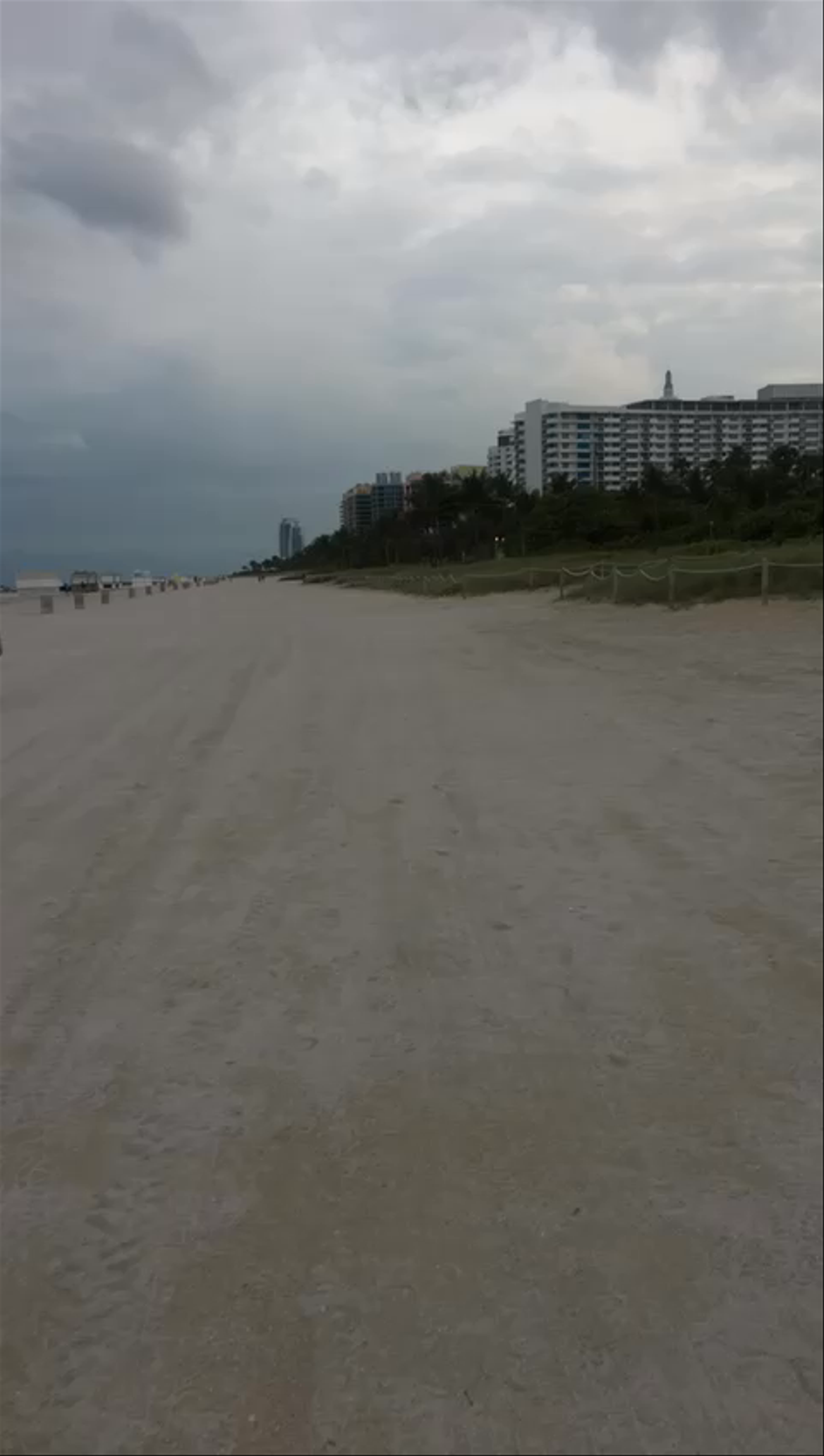 Overcast Serenity at Miami Beach