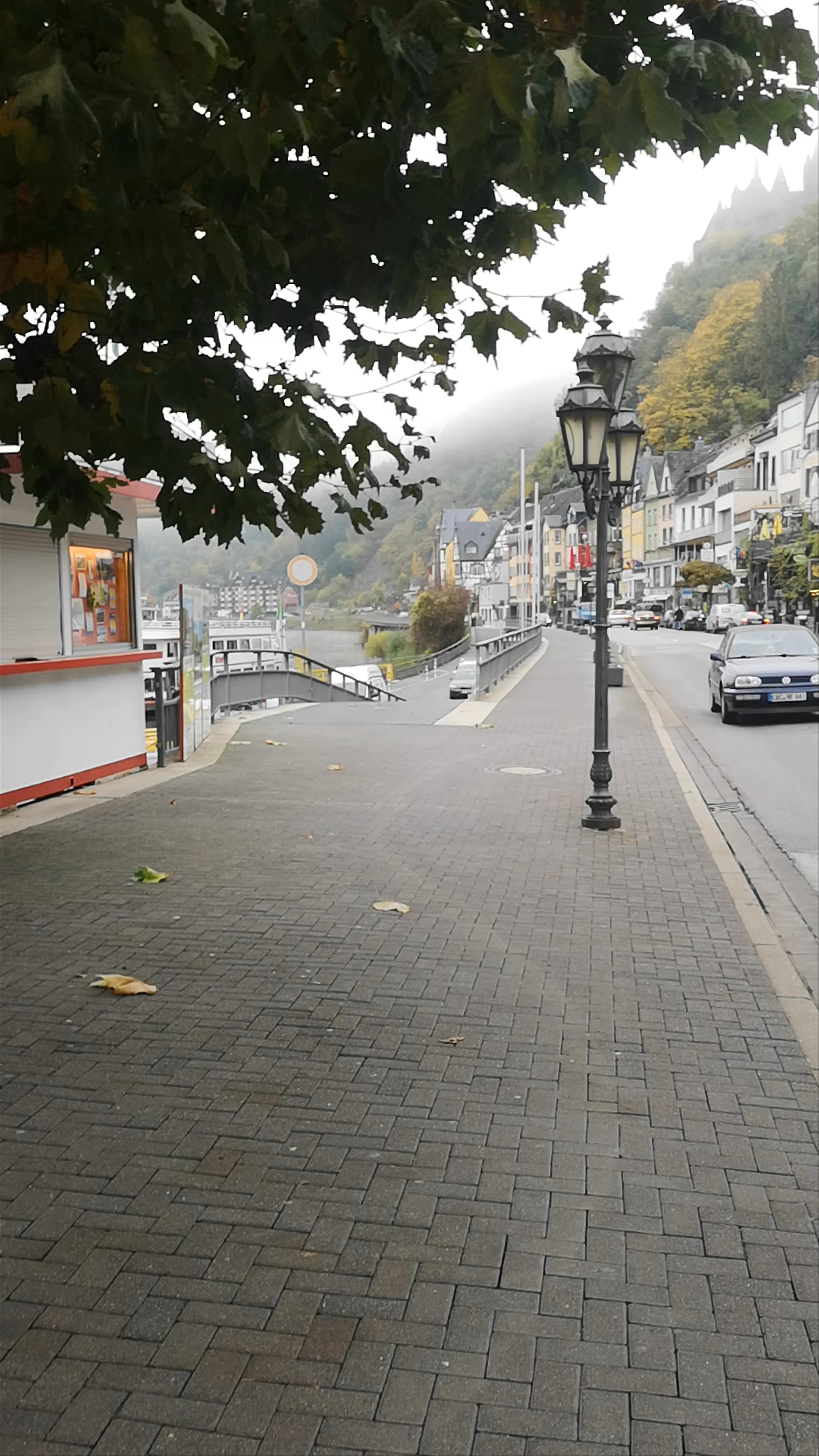 Misty Morning Stroll through Cochem’s Charming Riverside Town