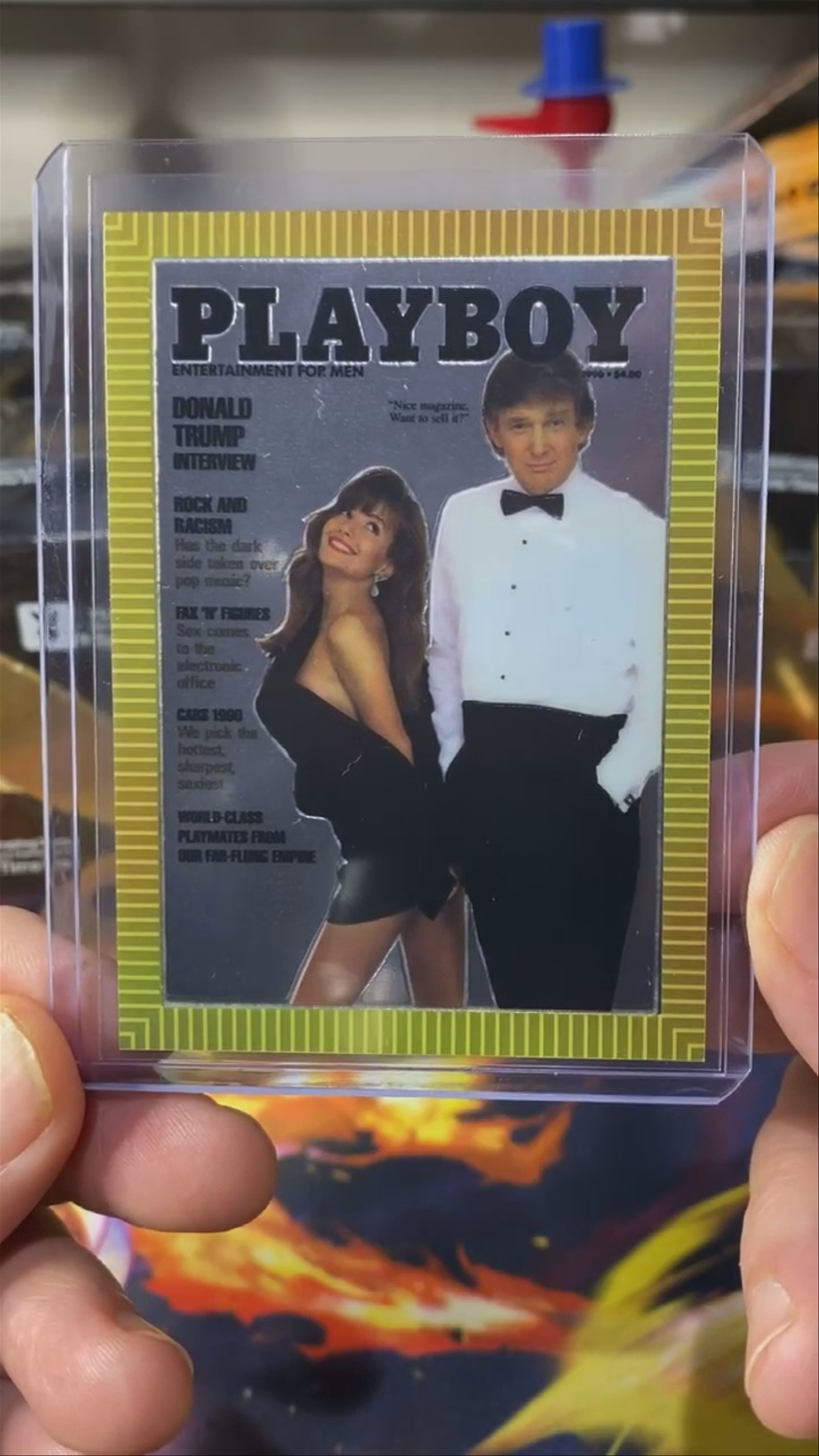 1995 CHROMIUM PLAYBOY COVER CARDS... TRUMP CHASIN" 