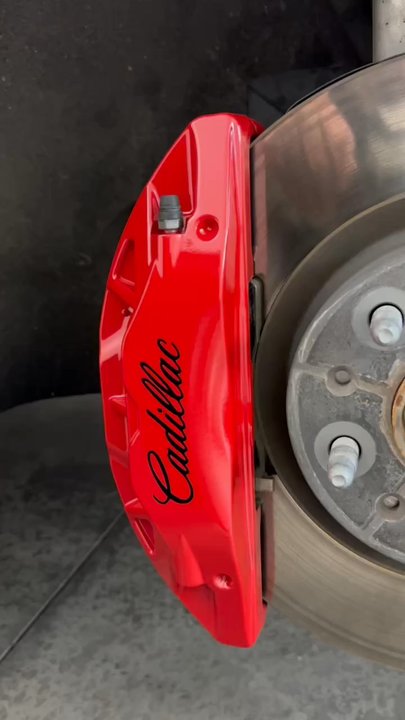 Mo Tint - The Guys here at Mo Tint King hit the nail on the head with these Custom red calipers and a ceramic-coated finish on my 2018 CT6 TT. - Car Window Tinting Near Me - Columbus, Ohio