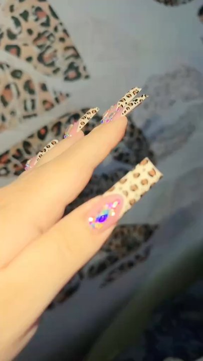 Busy Bee Nails&spa - Tina did her thang with these cheetah nails, my favorite set yet - Nail Salons Near Me - Manteca, California