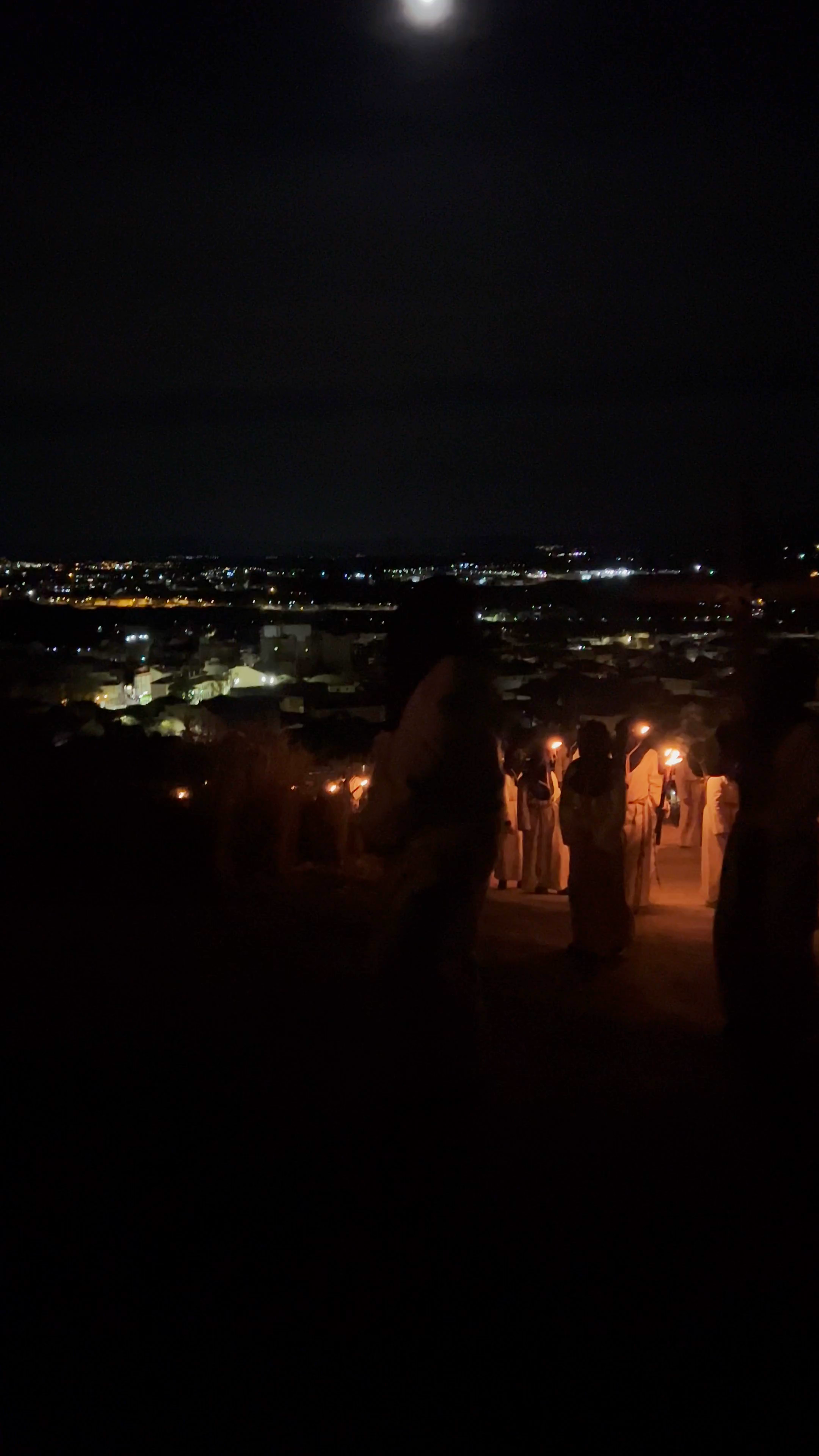 Moonlit Torchlight Gathering at El Ope - Mirador Sur, Archena