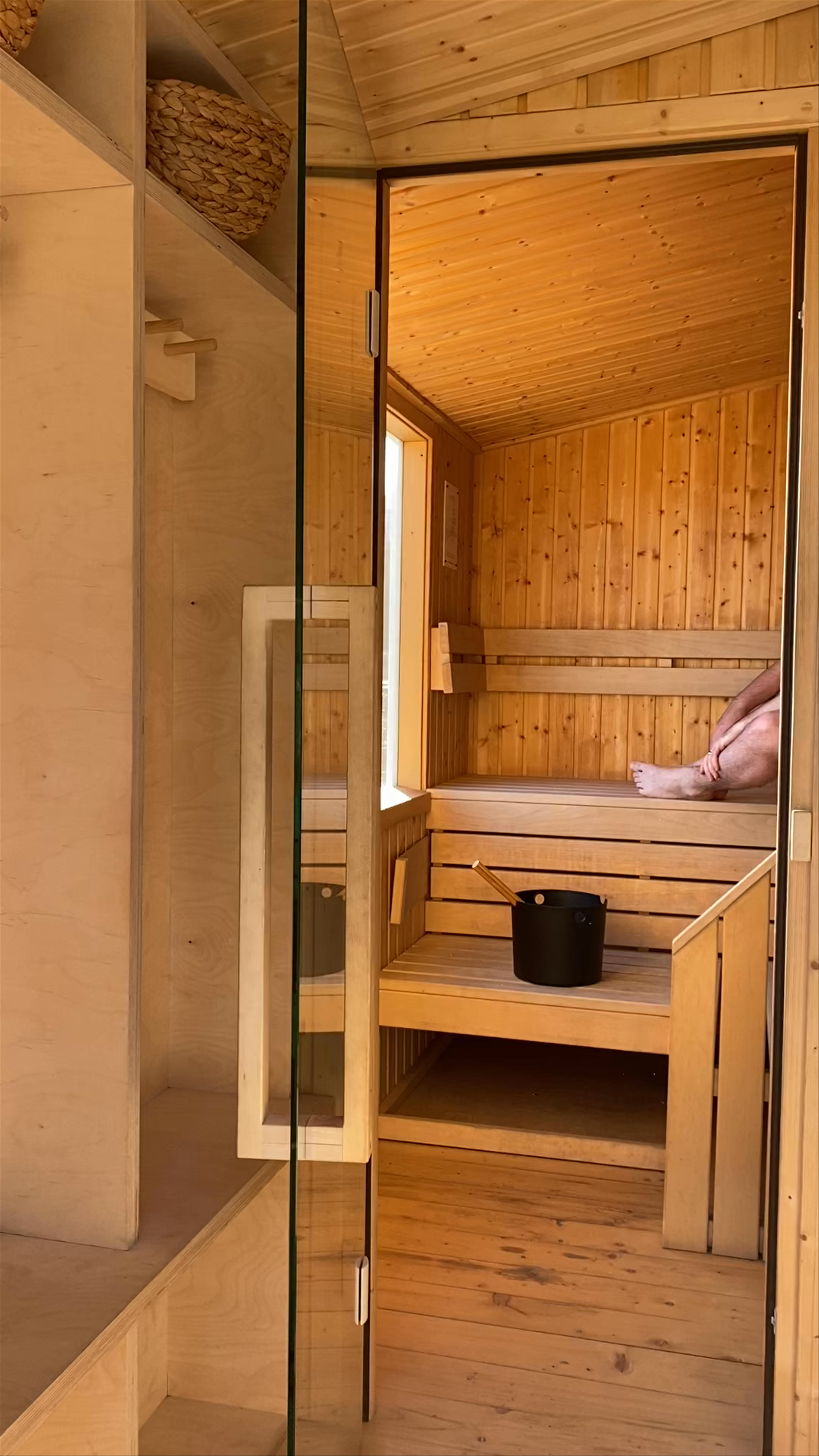 Sea and Steam Sauna Experience at Saundersfoot Beach