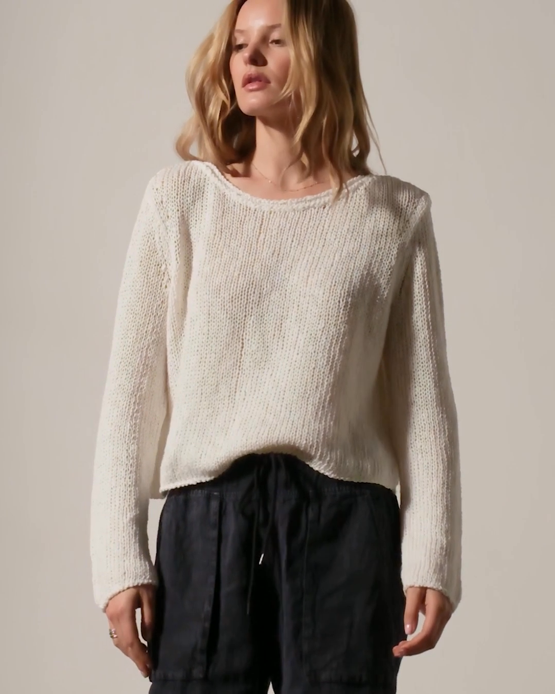 【美品】L'Appartement Cotton 3G Vneck Knit L'Appartement Cotton 3G Vneck Knit