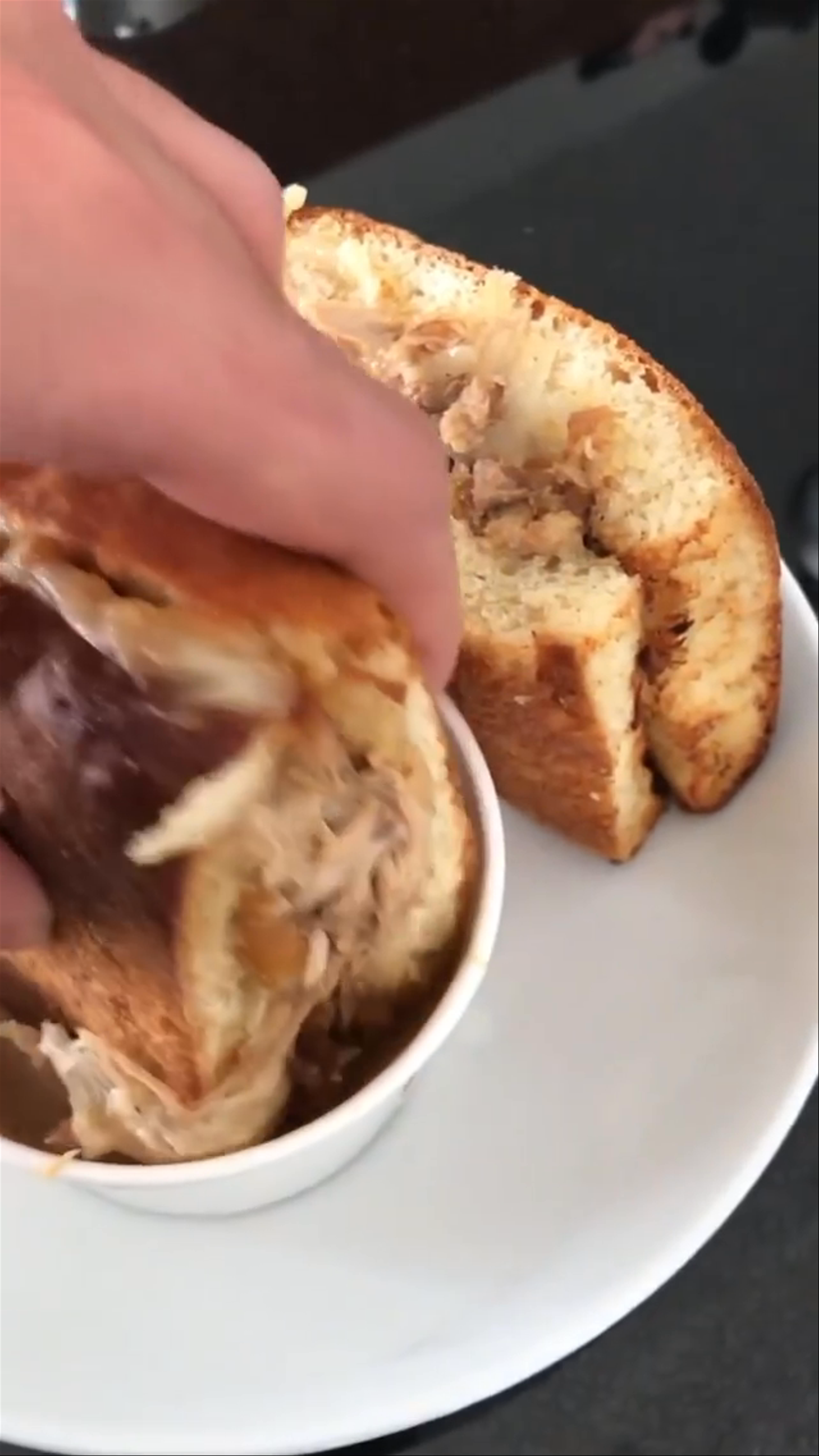 ADOBO FRENCH DIP SANDWICH dish at Petite Peso in Los Angeles