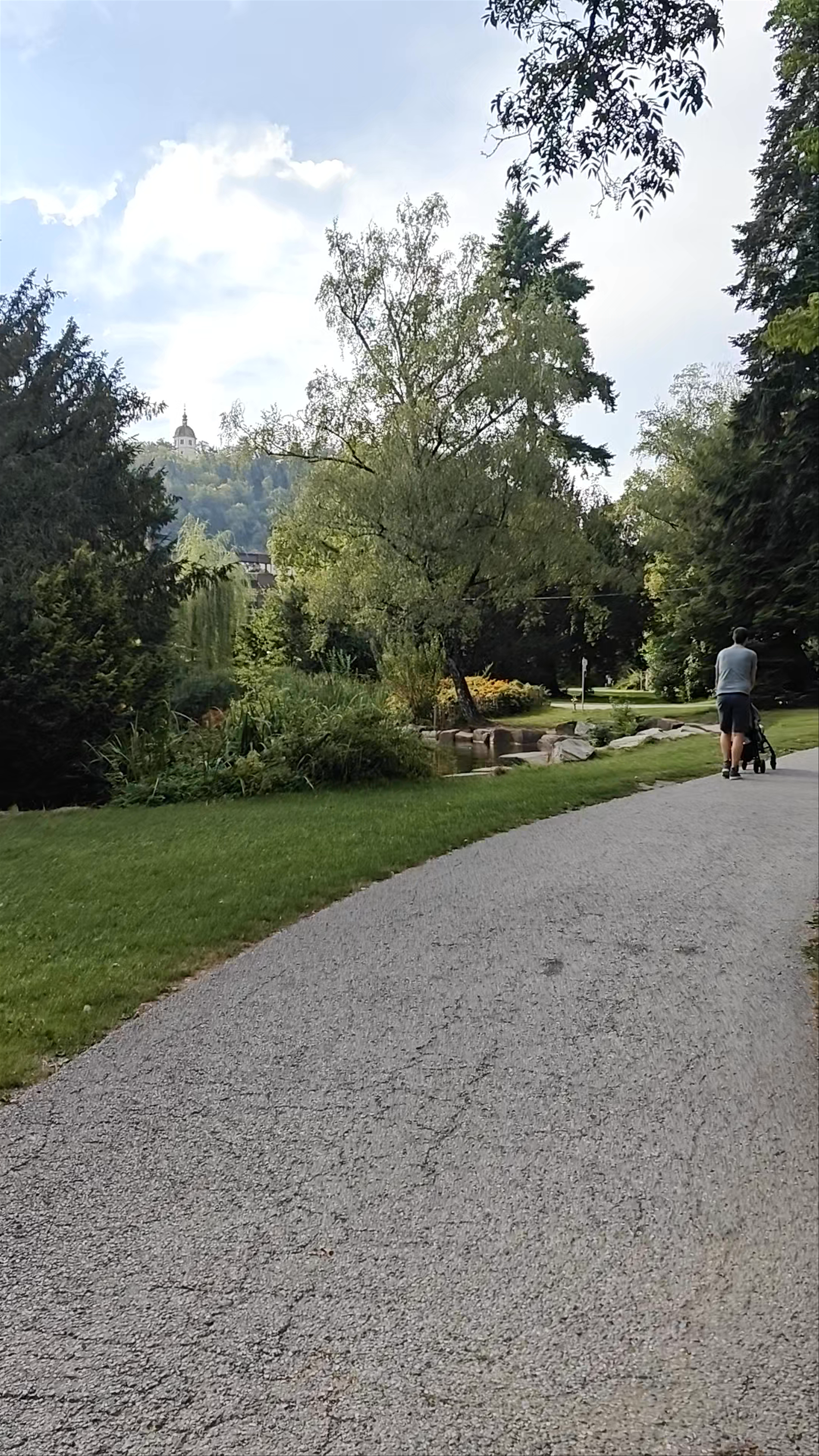 Peaceful Stroll Through Stadtpark at Cafe Parkhouse, Graz