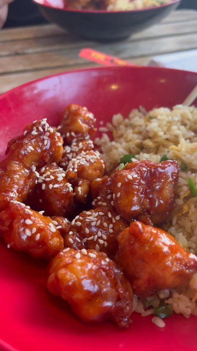 LOTUS CHINESE - Sweet and Sour Sesame Chicken - Asian Fusion Near Me - Austin, Texas