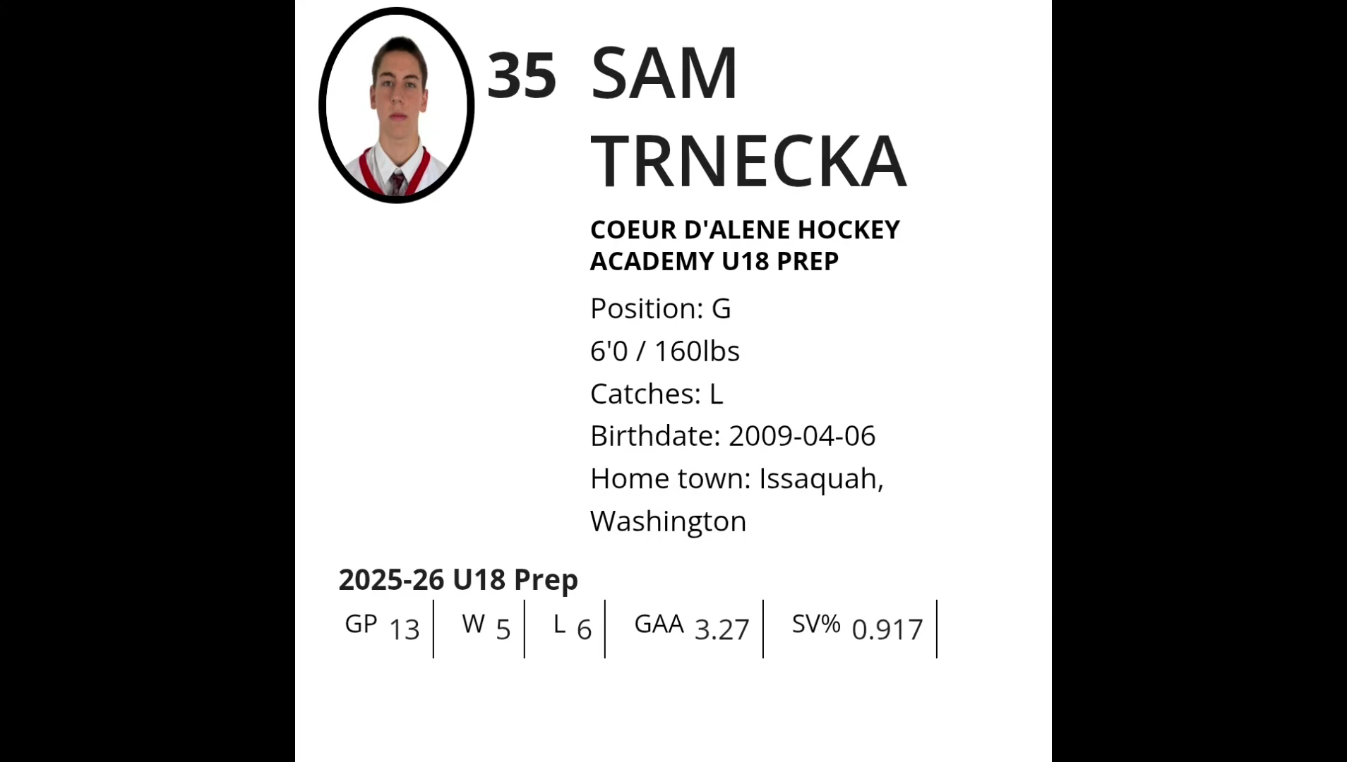 Sam Trnecka's 2025-2026 Highlight Reel