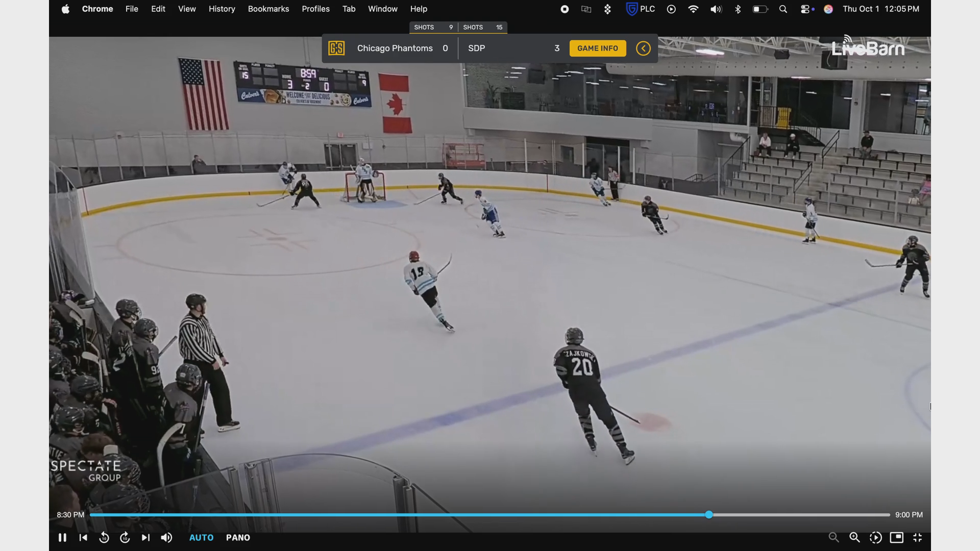 Cayden Czajkowski's Defensive highlight at USHL Showcase