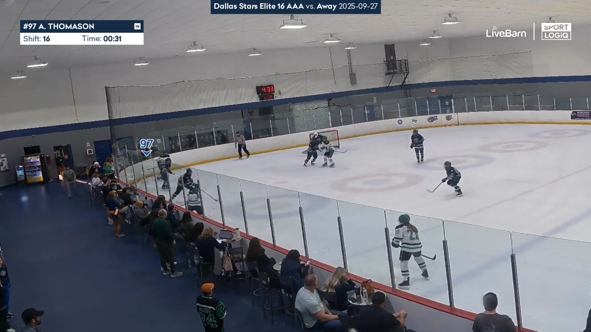 Anna Thomason #97 Full Shifts & Goal From Behind the Net | Dallas Stars Elite 16U AAA