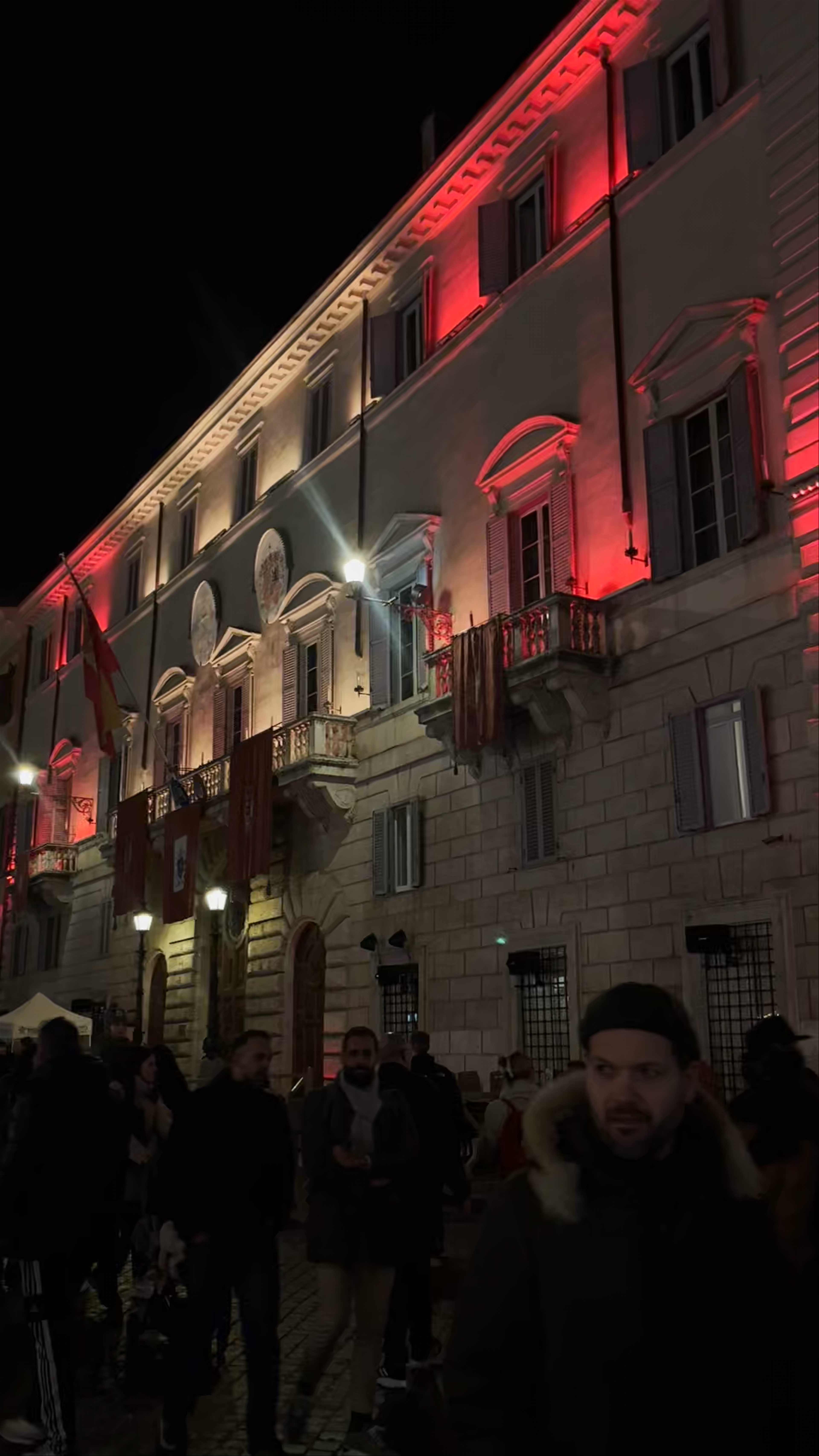 Columna de la Inmaculada Concepción Night Gathering in Rome