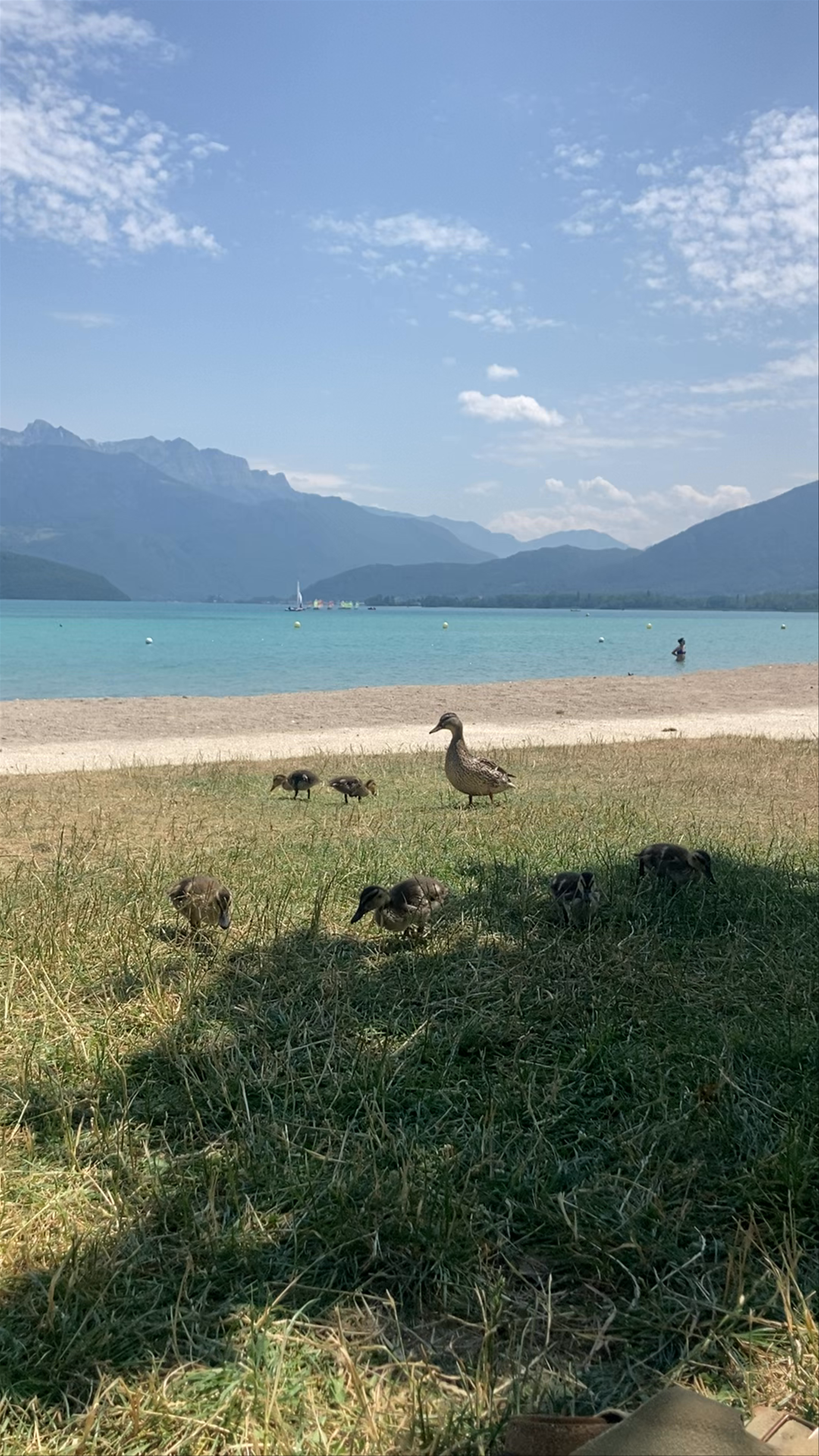Parking de la plage de sévrier