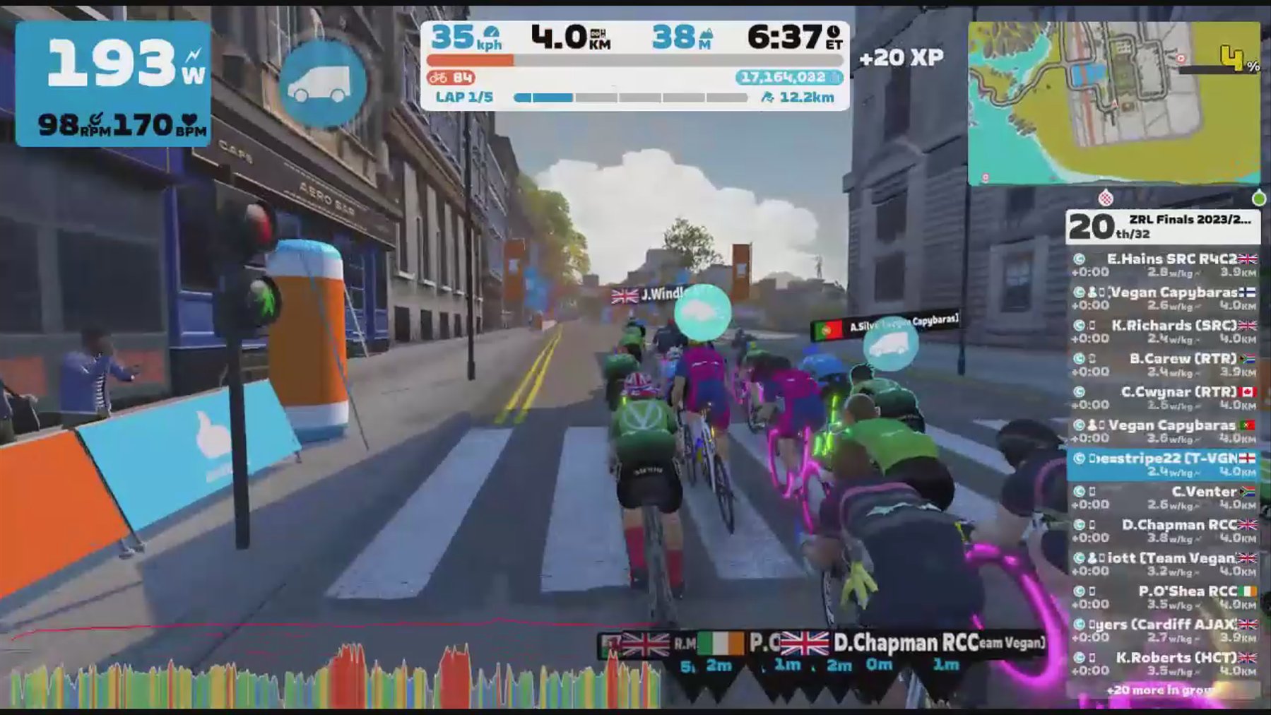 Zwift - Race: ZRL Finals 2023/24 - Open EMEAW Division 2 - Plate Final (Part2) (C) on Glasgow Reverse in Scotland