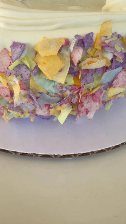 Happy Tails Barkery - Fetch & Go! Cakes with blue writing and the colorful coconut sprinkles! - Pet Stores Near Me - Gilbert, Arizona