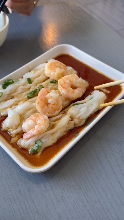 Mr. Champion - Shrimp rice noodle roll, so soft and delicate - Cantonese Near Me - Arcadia, California