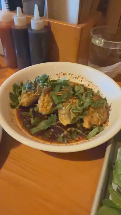 Mecha Noodle Bar - Red oil dumplings, crab Rangoon, Saigon egg rolls, sweet and sour spareribs, kale salad - Wine Bars Near Me - West Hartford, Connecticut