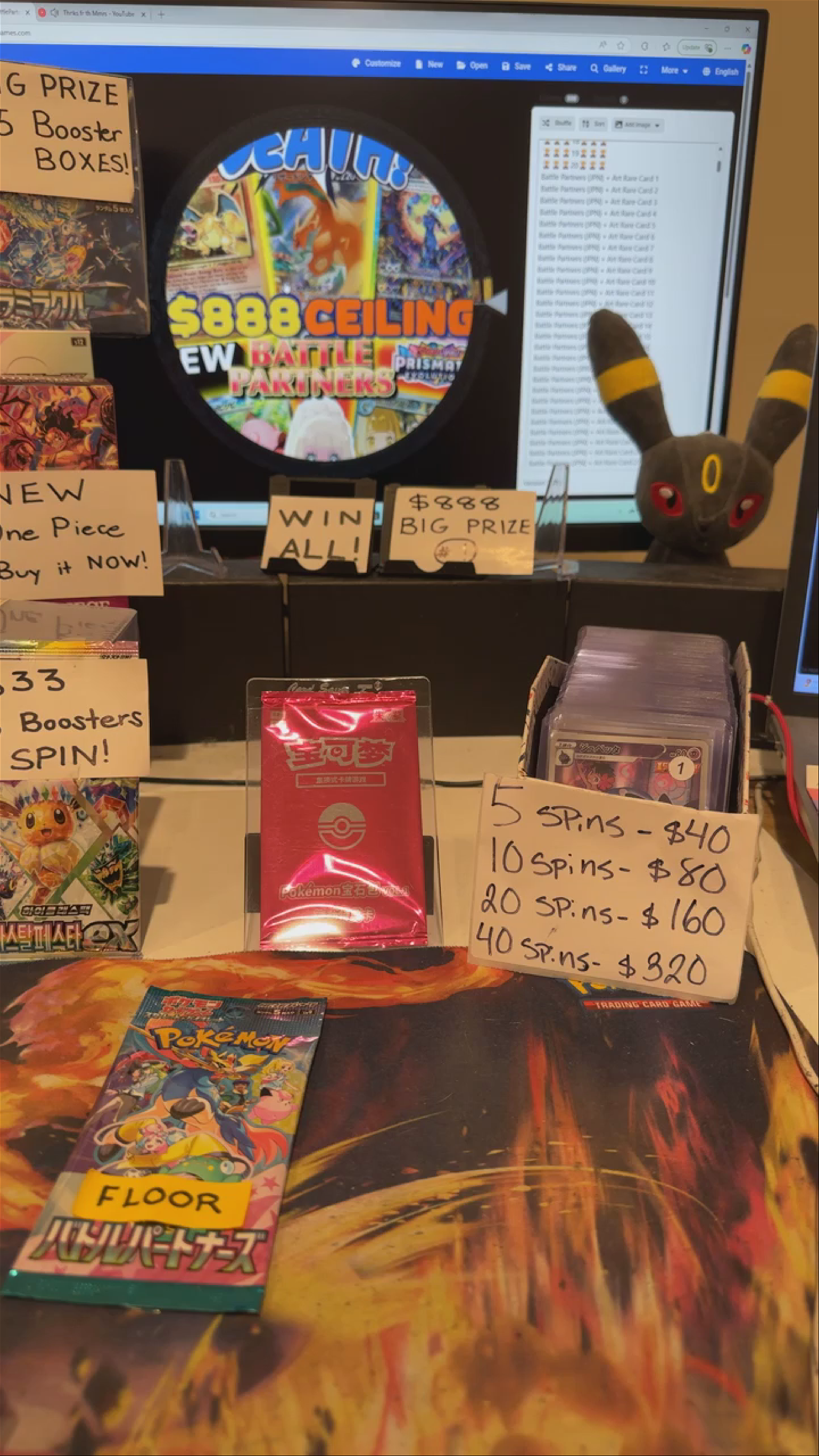 Prismatic Evolution/151/Battle Partners + $888 CHARIZARD SLAB CEILINGS! 🥇Sat