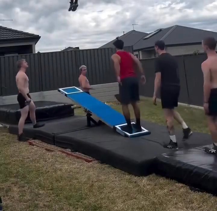 Insane jumping party