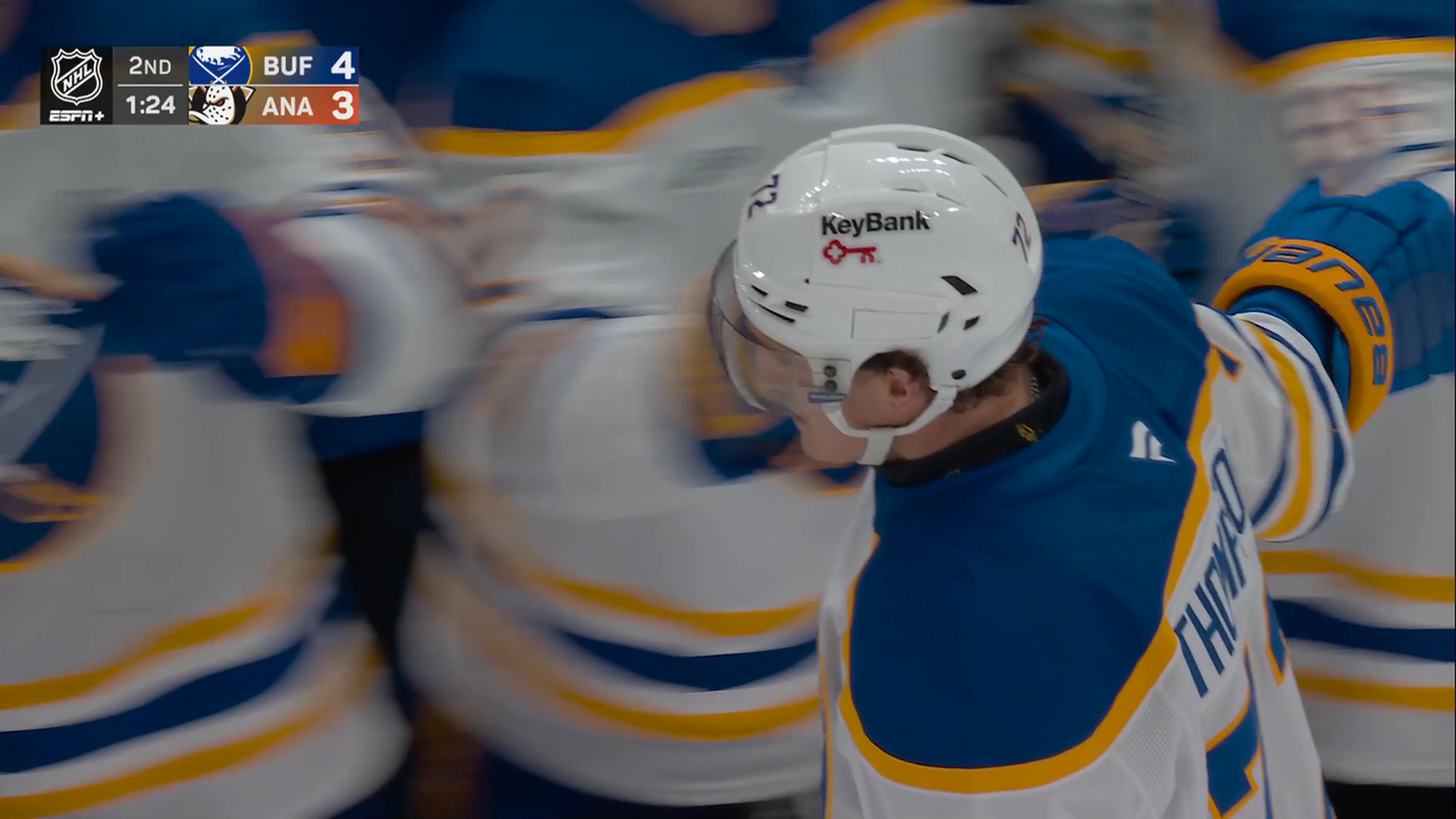 Thompson Nets Natural Hat Trick, His 10th in the NHL · Oct. 29, 2026