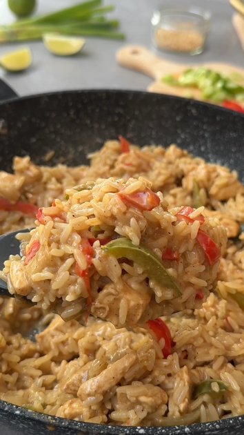 Chicken Satay One-Pot Rice | Fit Foodie Recipe Club