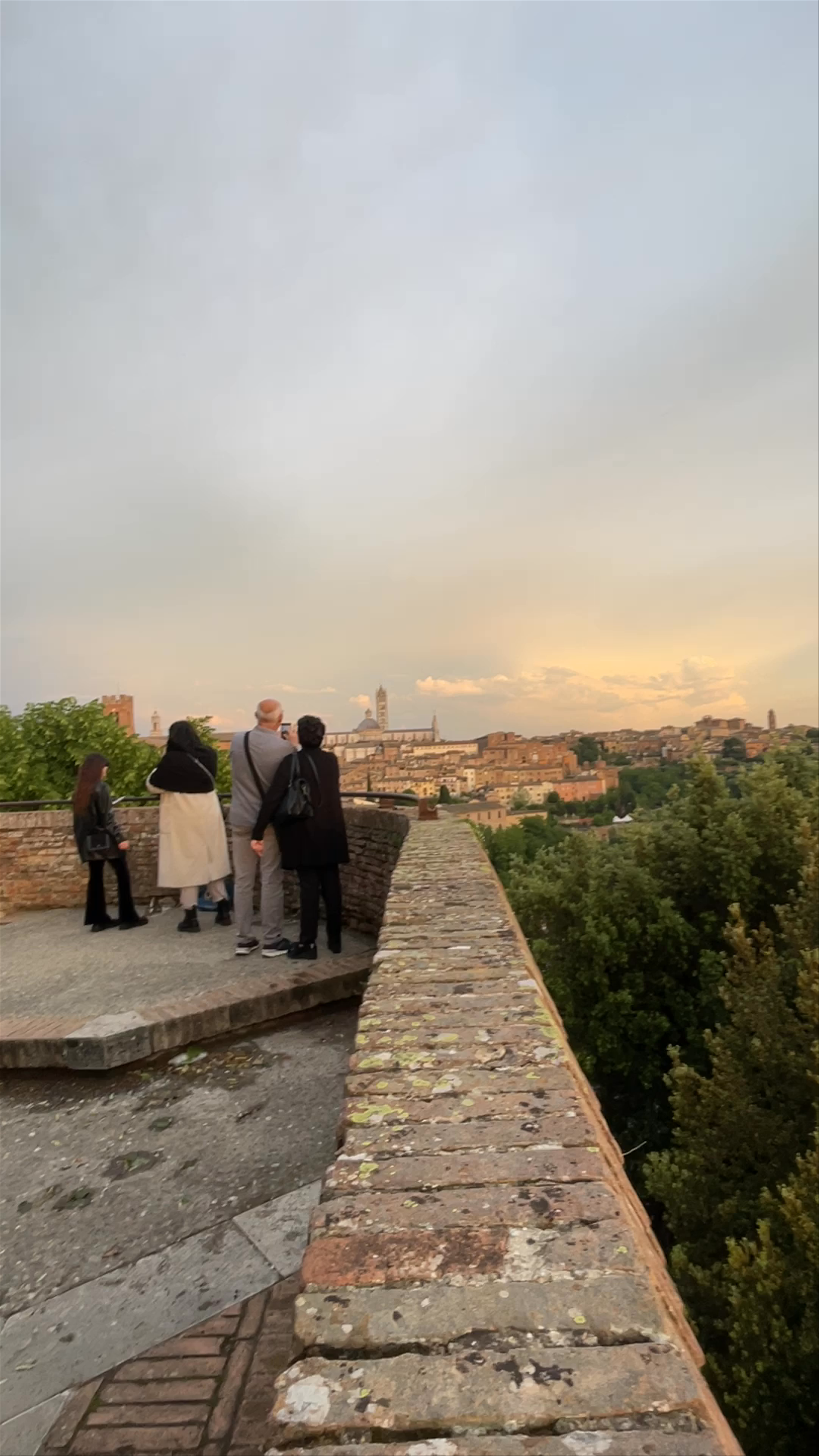 Sunset Panorama from Fortezza Medicea Overlooking Siena