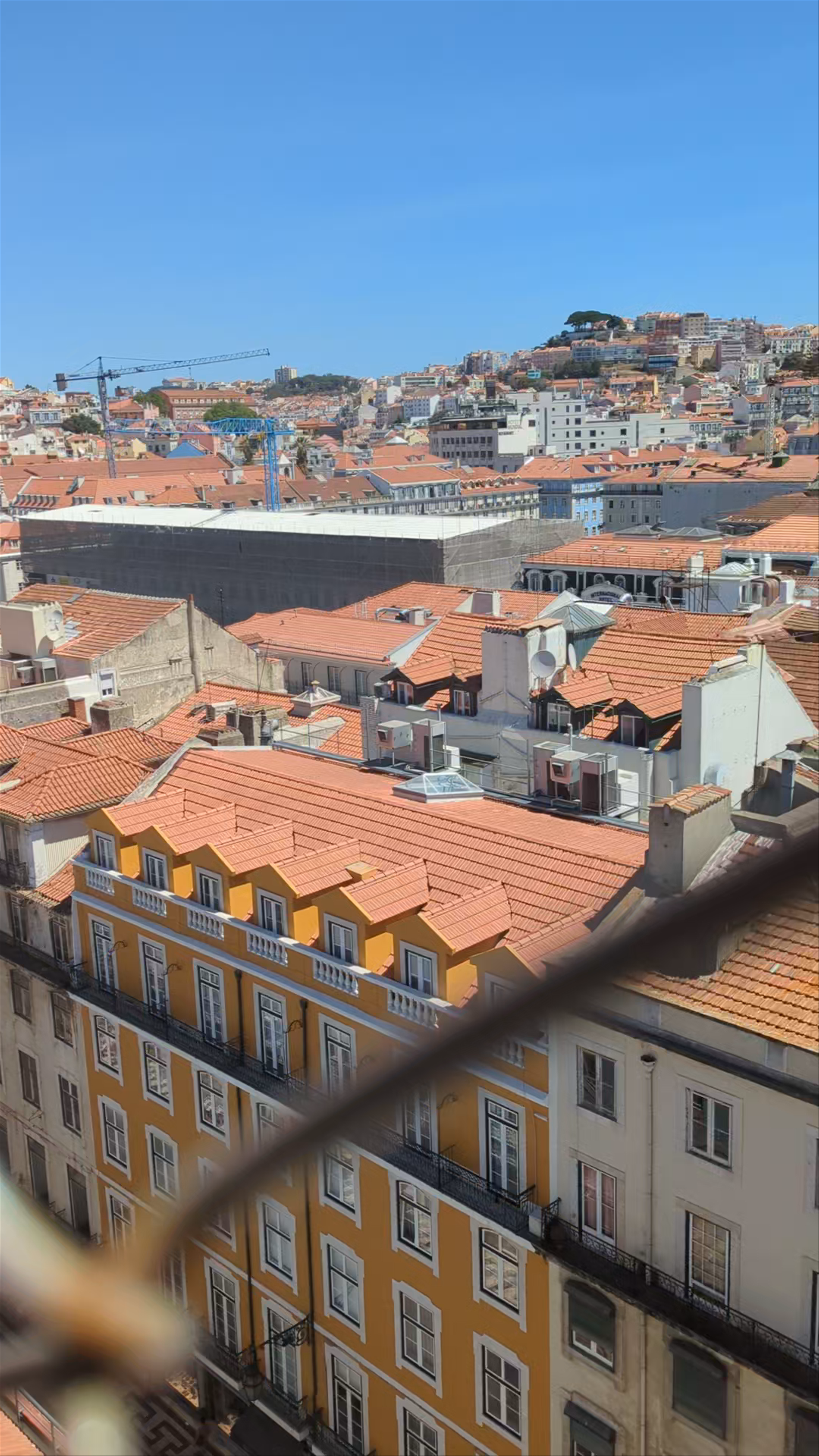Panoramic Views from Santa Justa Lift in Lisbon