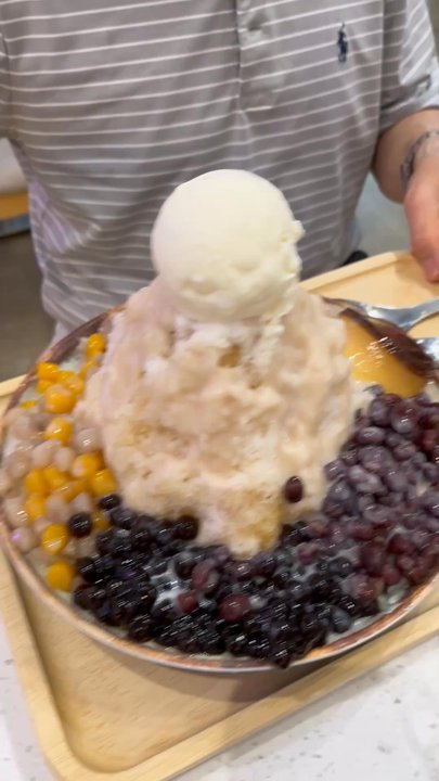 Meet Fresh - Pudding & Q Mochi Milk Shaved Ice (L) / 布丁q麻糬牛奶冰 (大) - Desserts Near Me - Raleigh, North Carolina