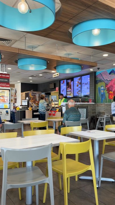 McDonald's - Video of how friendly. breakfast was over their willingness to still go in the back and still serve them breakfast. - Fast Food Near Me - Rancho Mirage, California
