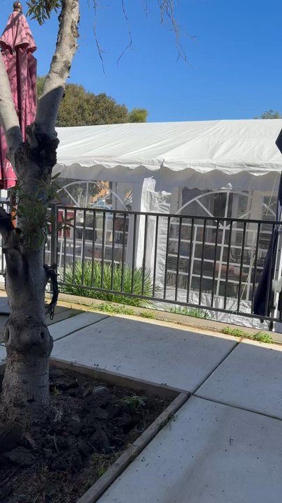 Moschetti - A short video of the upper sitting area. The white tent has a lot more seats and tables. It's also where the coffee is. - Coffee Roasteries Near Me - Vallejo, California