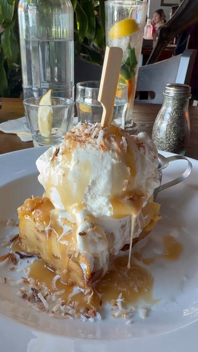 Ulele - This was amazing bread pudding It came out served hot and you pour on the drizzle yourself. - New American Near Me - Tampa, Florida