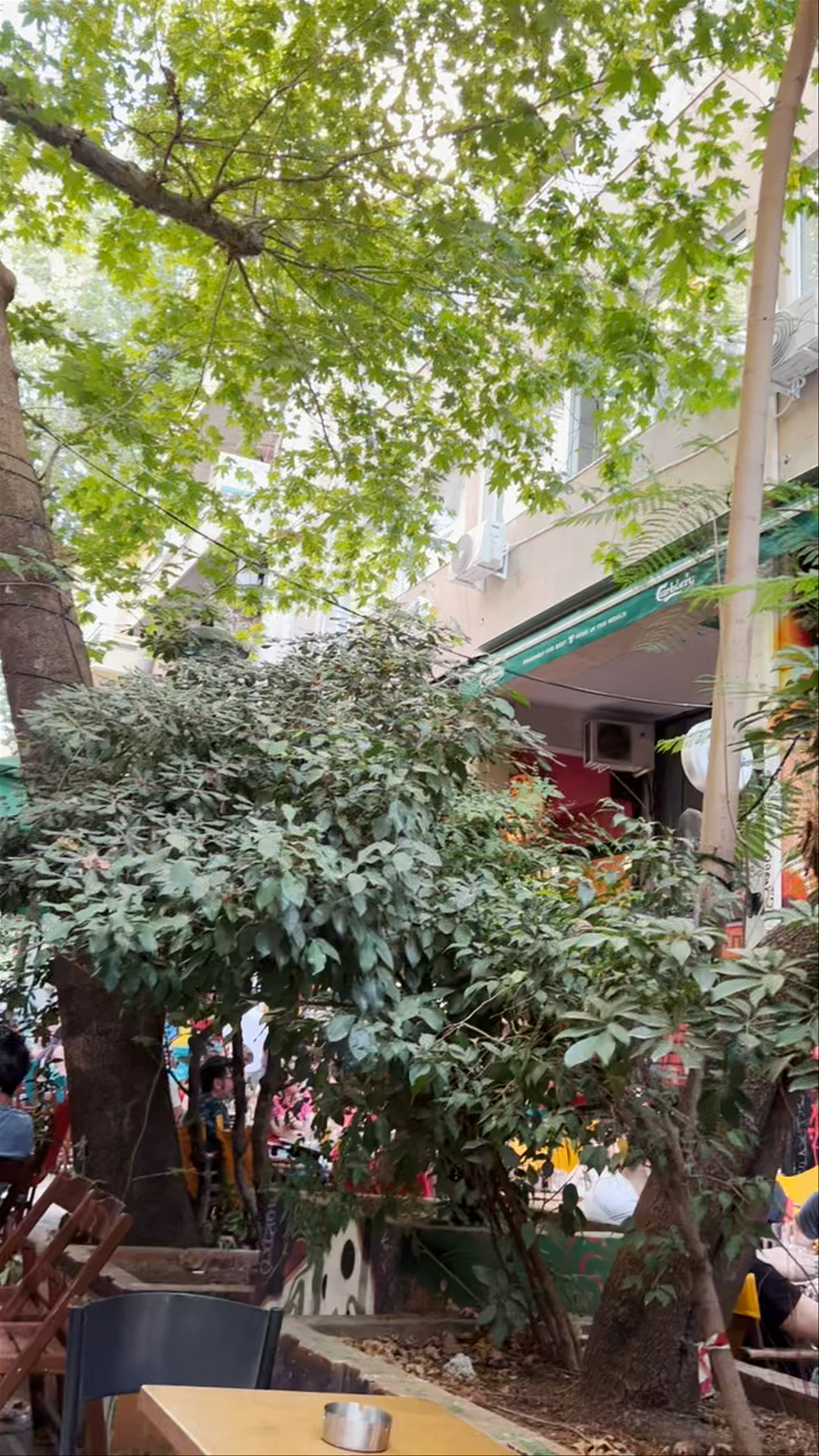 Vibrant Café Culture in Athens' Koletti Neighborhood