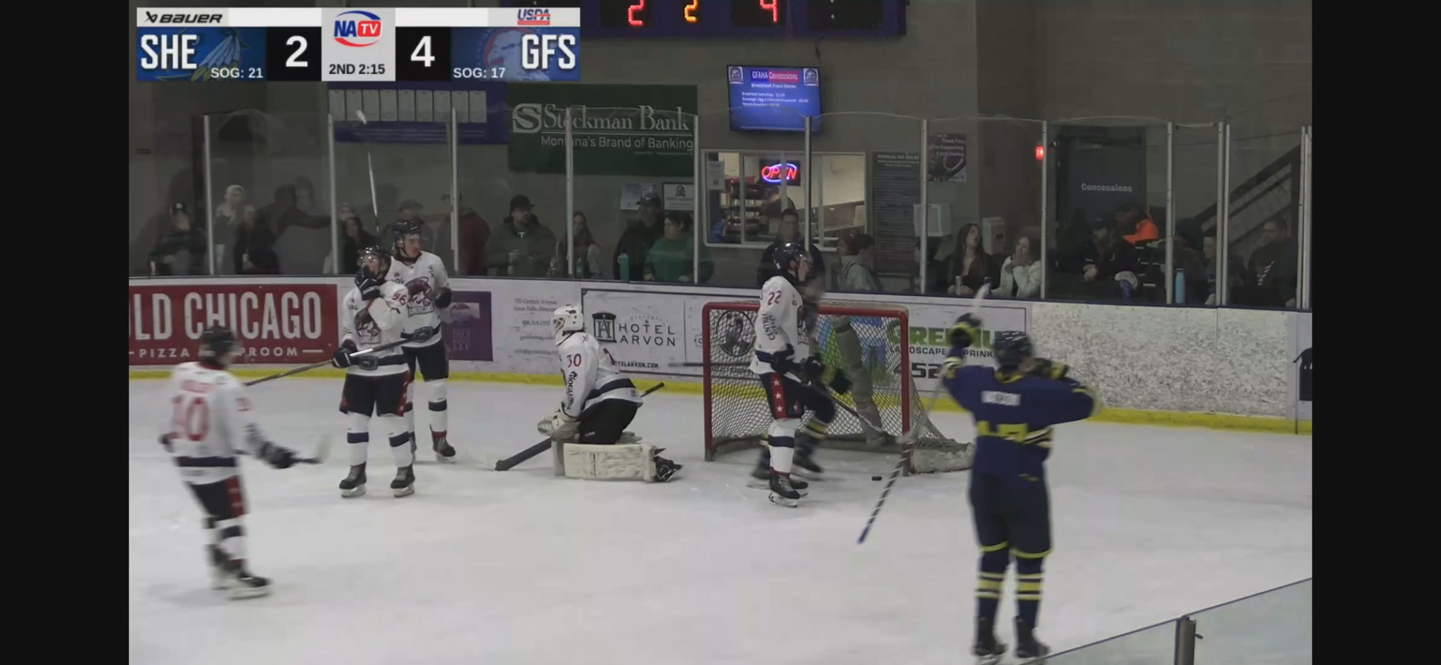 Anthony Launderville's Offensive Highlight with Sheridan Hawks